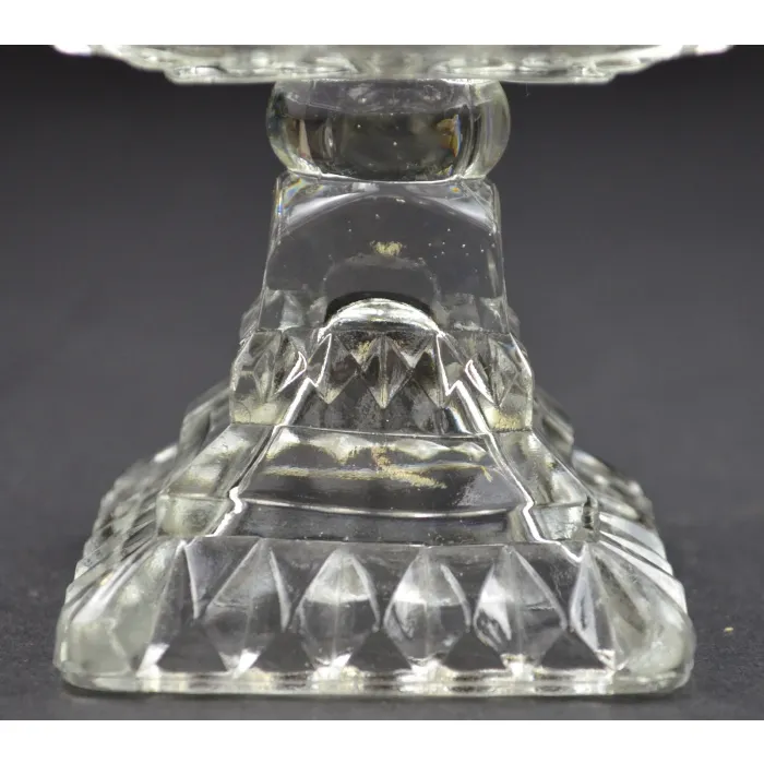 Jeannette Glass Wedding Clear Pattern - Wedding Bowl No Lid - 4.375" Tall