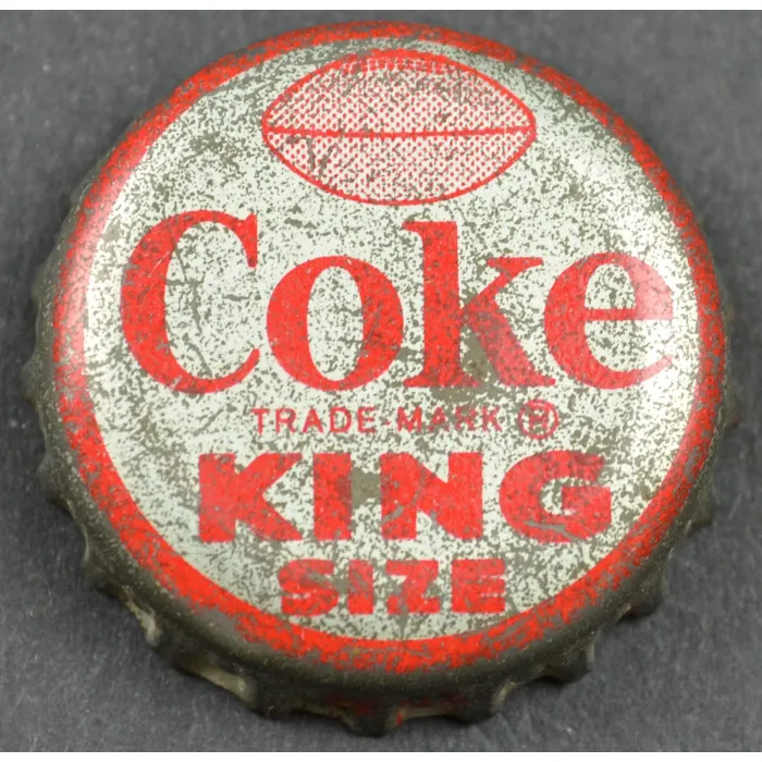 Coca Cola NFL All Star Bottle Cap - Detroit Lions - Roger Brown - Coke King Size