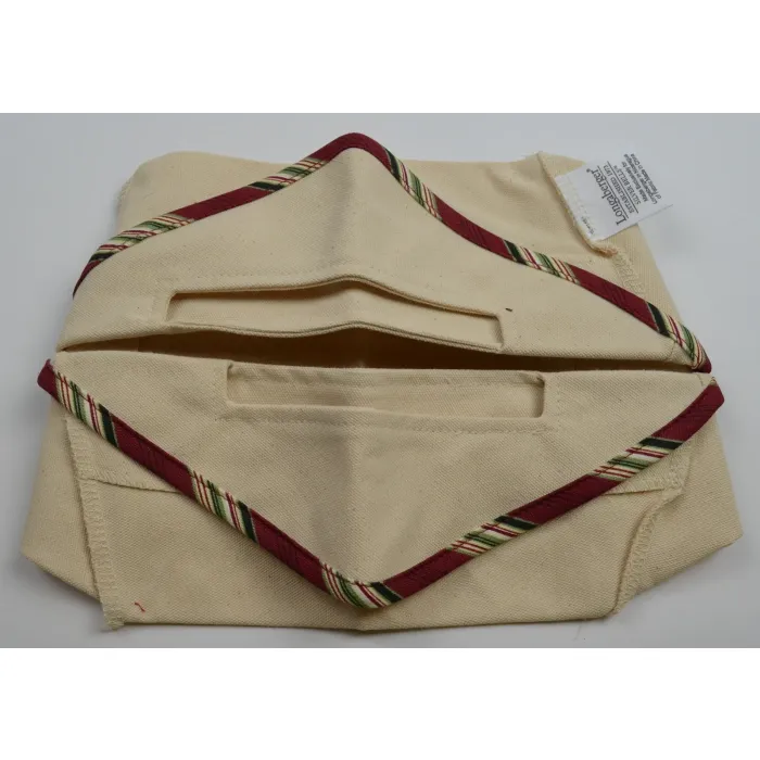 Longaberger Silver Bells Basket Liner - Natural