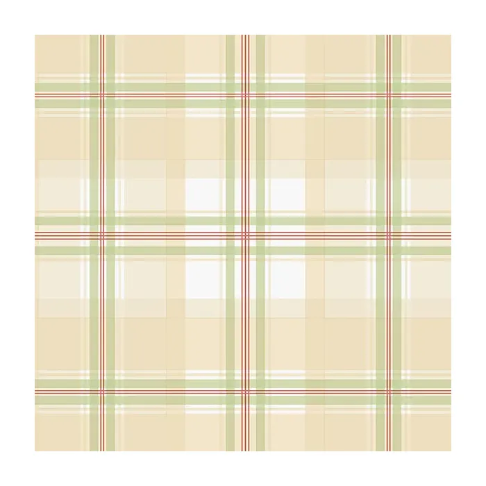 Plaid Wallpaper Green, Red, Cream Norwall Wallcovering KE29915