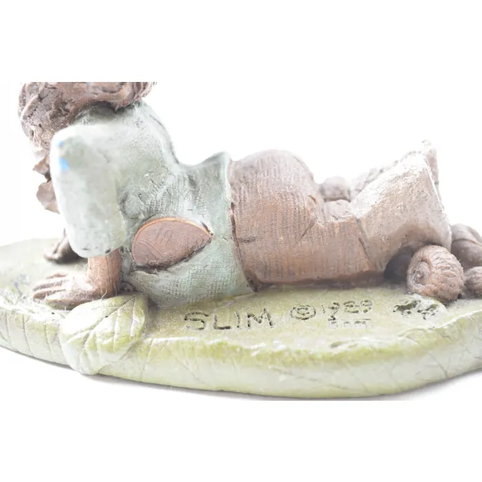 Thomas (Tom) F. Clark 1989 Gnome Resin Figurine - Slim - 3" Tall