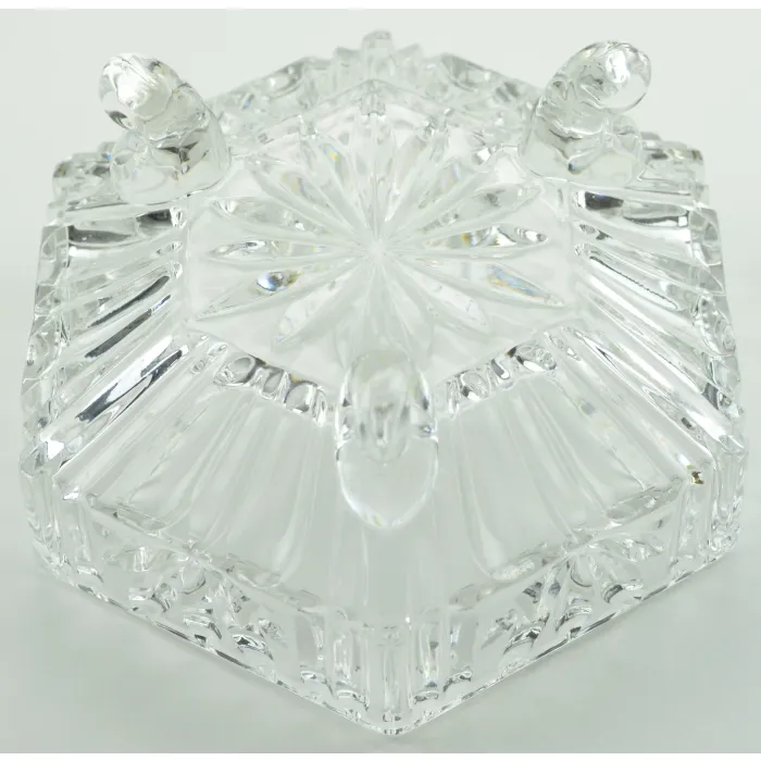 Vintage Princess House Full Lead Crystal Three Footed Candy Dish