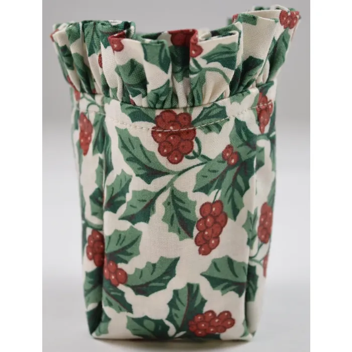Longaberger Basket Liner - Holly Pattern