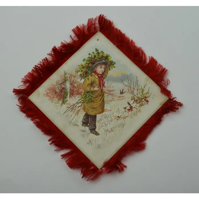 Vintage Postcard - May the Joys of Christmas Time Be Yours - Early 1900's