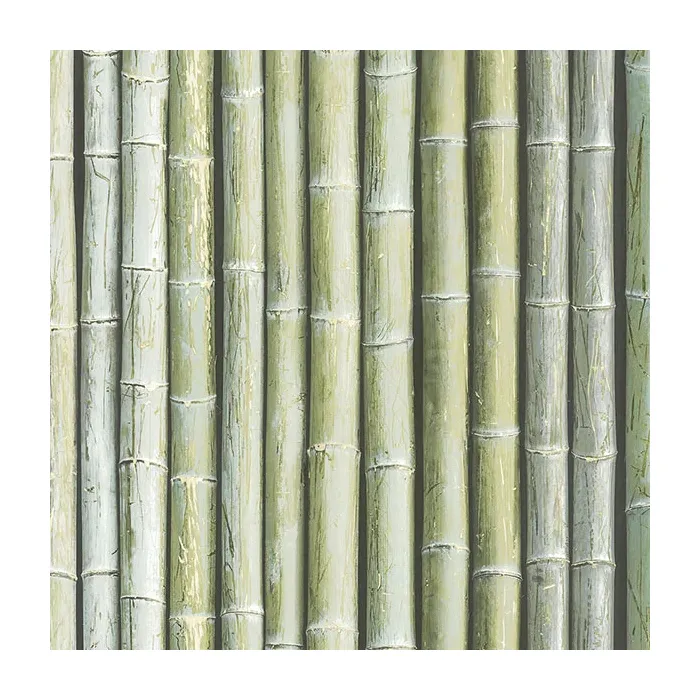 Bamboo Wallpaper Green, Light Moss, Wasabi, Sage Norwall Wallcovering G67941