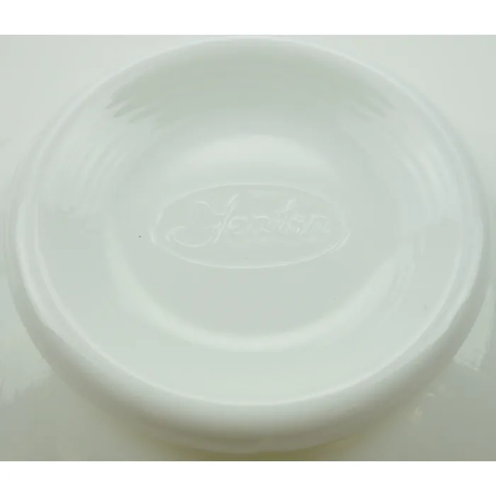 Fenton Art Glass Crimped Bowl - Silver Crest - 4" Tall