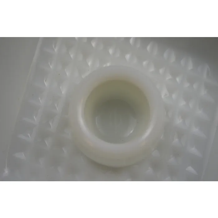 Imperial Glass Milk Glass Pattern Single Light Candlestick Holder With Handle