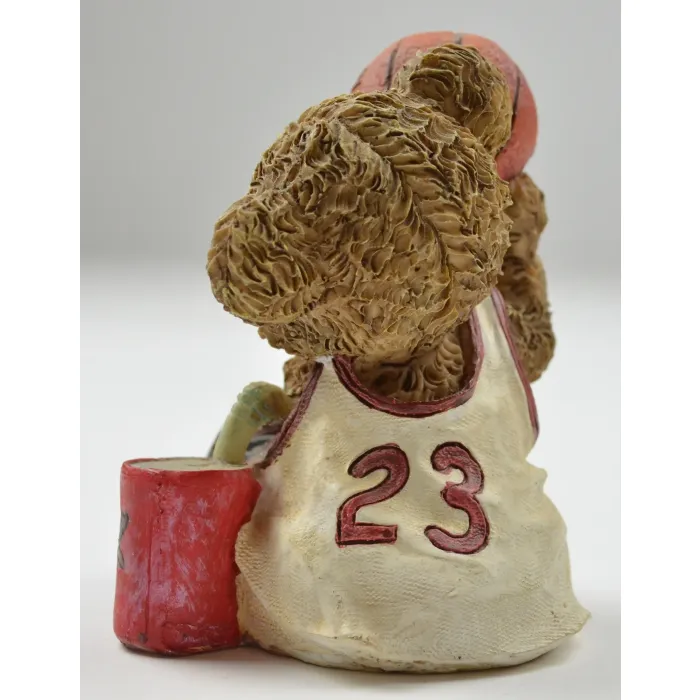 James Alex Basketball Bear Resin Figurine - 4" Tall