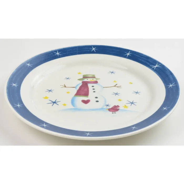 Holiday Home - Snowman Pattern - Salad Plate