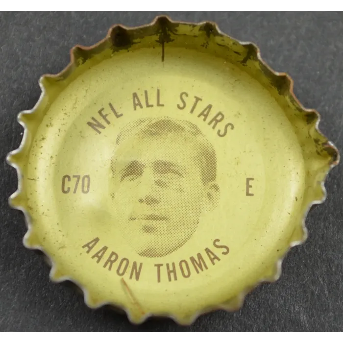Coca Cola NFL All Stars Bottle Cap - New York Giants - Aaron Thomas - Coke