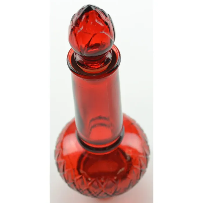 Vintage Avon Ruby Red Somewhere Cologne Bottle - 7" Tall
