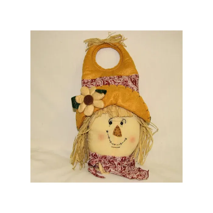 Stuffed Scarecrow Head - Door Hanger