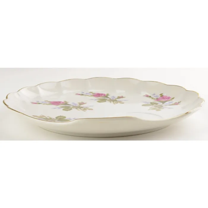 Made In Japan China - Moss Rose Pattern - Snack Plate
