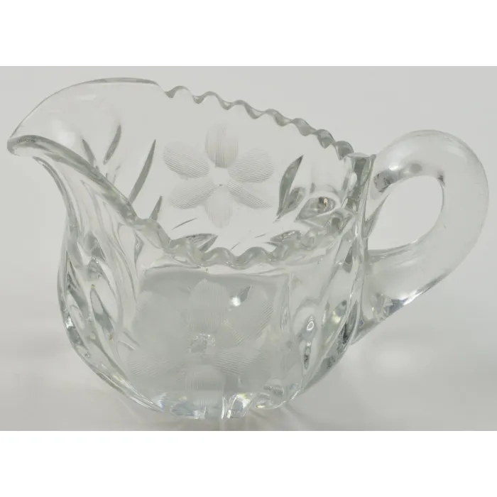 Tiffin / Franciscan - Cut 83 Clear - Cut Floral Pattern - Creamer - 167