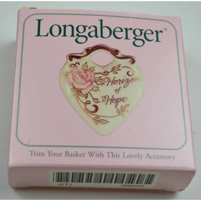 Longaberger 1999 Horizon Of Hope Basket Combo With Tie On