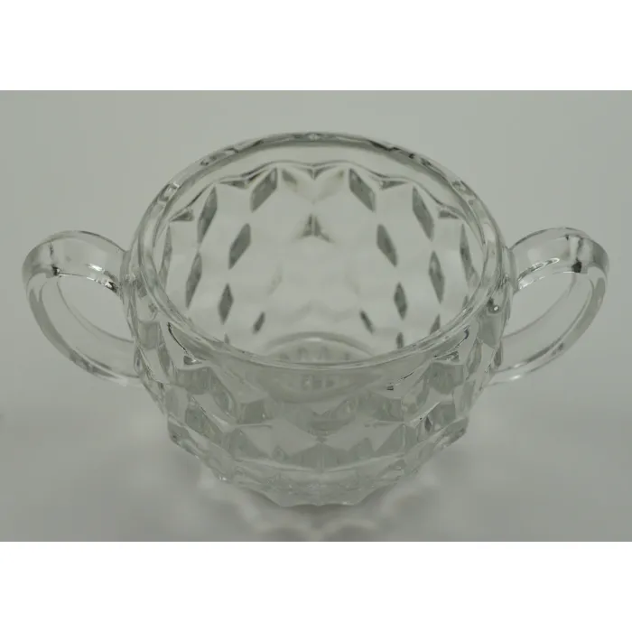Fostoria - American Clear Pattern - Open Sugar - 3.5" Tall
