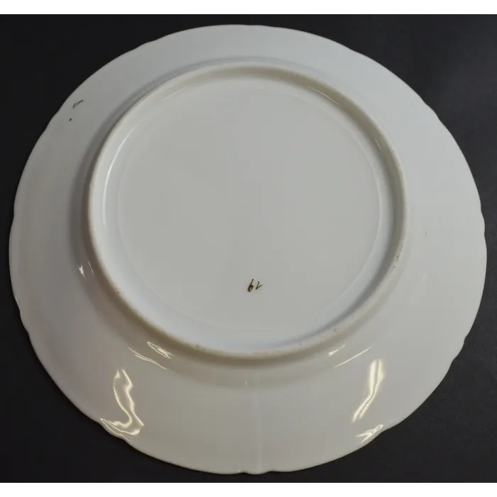 PS Bavarian Porcelain China Bread Plate - Pink Floral Pattern - Bavaria Germany