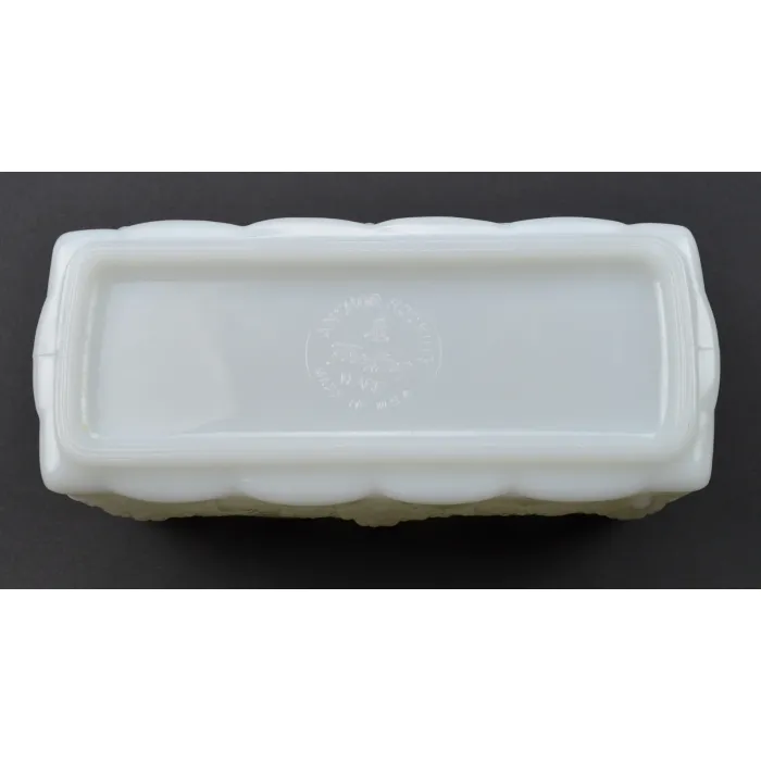 Anchor Hocking (Fire King) Planter - Vintage Milk Glass Pattern