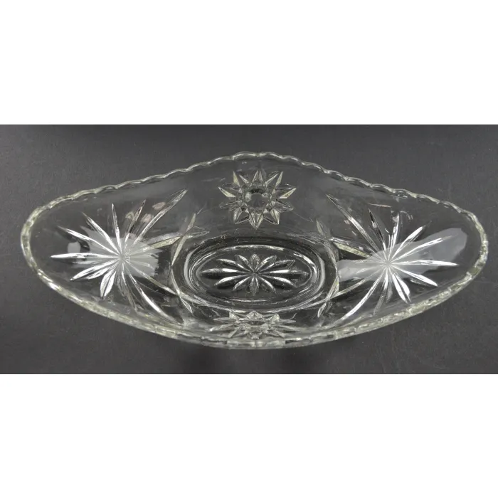 Anchor Hocking Glass - Prescut Clear Pattern - Small Gravy Boat - 9.25"