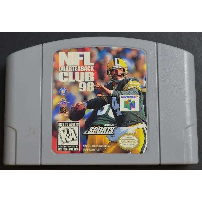 NFL Quarterback Club 98 - Acclaim Sports - Nintendo 64 Video Game Cartidge