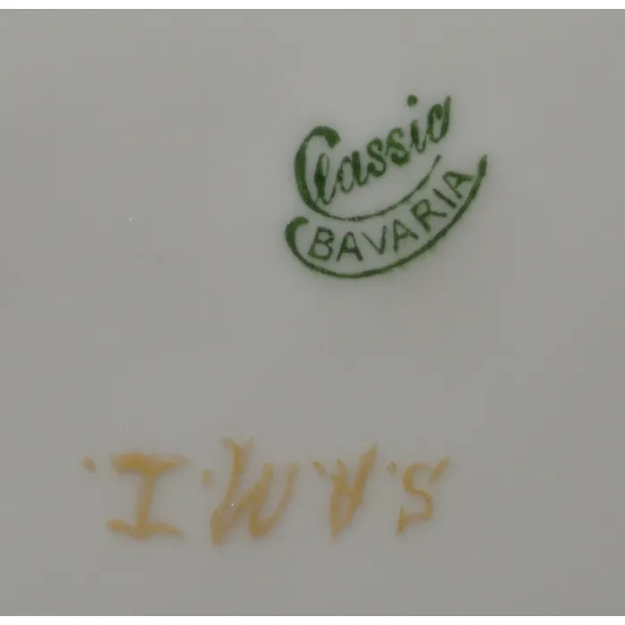 Classic Bavaria Peach Floral Gold Trim Bread & Butter Plate - 6.625" Round