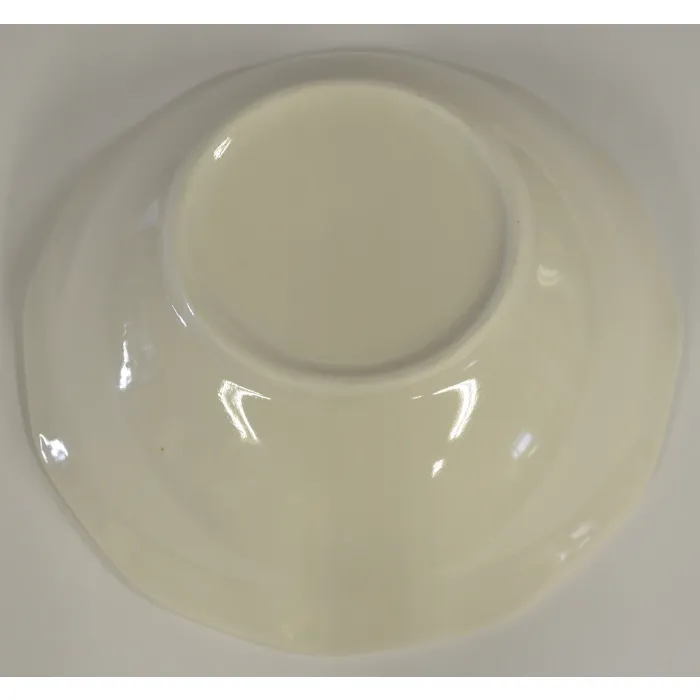 White Soup / Cereal Bowl With Slightly Scalloped Rim - 6.625" Round