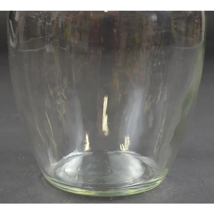 GGG Clear Pressed Glass Sweetheart Vase - No. 1999 - 8" Tall