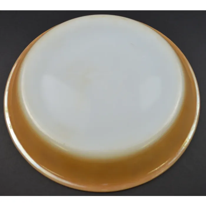 Anchor Hocking Glass Fire King Peach Lustre Colonial Pattern - 9" Pie Plate