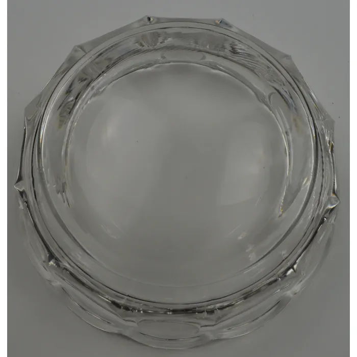 Fostoria Coin Glass Clear Pattern Candy Box With No Lid