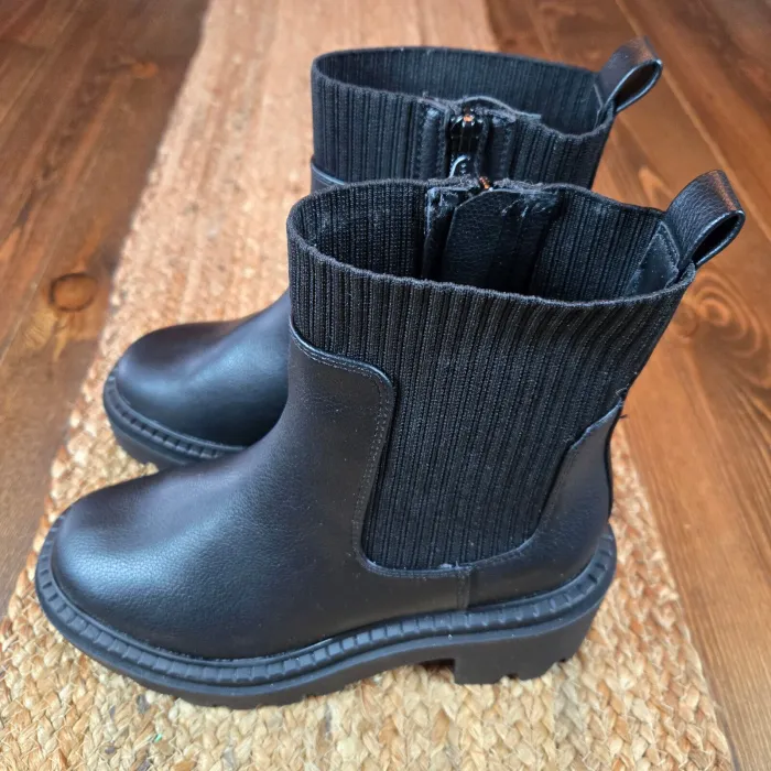 Women's Kyrie Chunky Heel Ankle Sock Boots