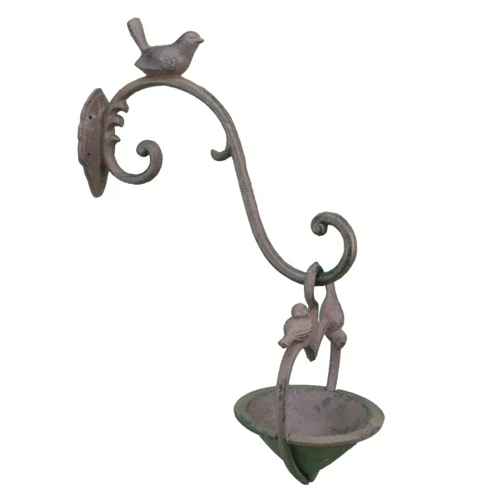 Hanging Heart Shaped Love Bird Feeder Or Bath - 5.5" Wide