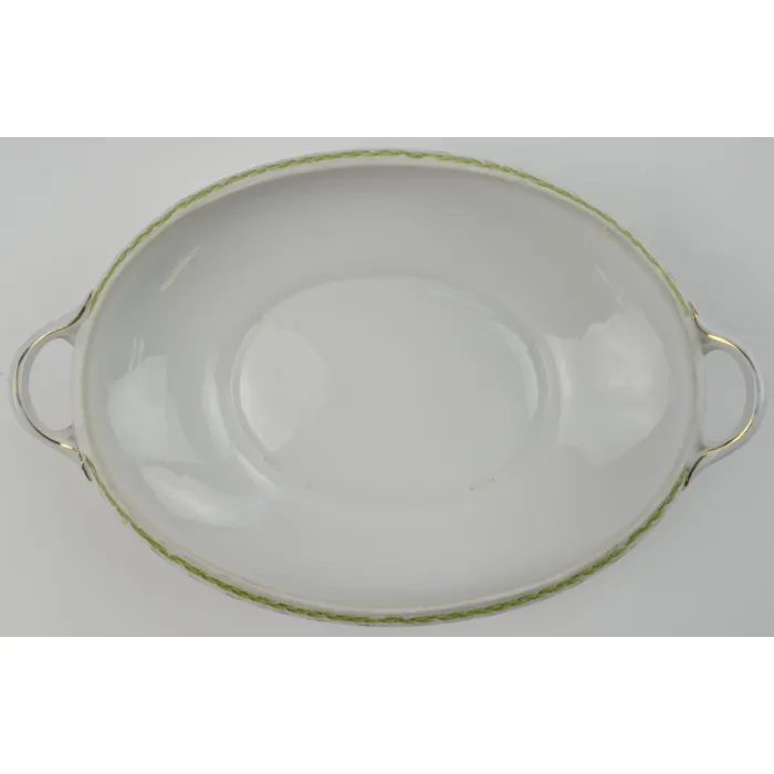 Nippon - Hand Painted Pink Rose Pattern - Oval Vegetable Bowl (No Lid)
