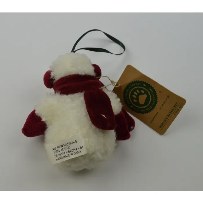 Boyds Bears Bernice Blizzard Christmas Ornament Snowman - 4" Tall With Tag