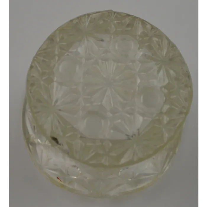 Wright Glass Daisy & Button Clear Pattern - Top Hat Topper - 2.5" Tall