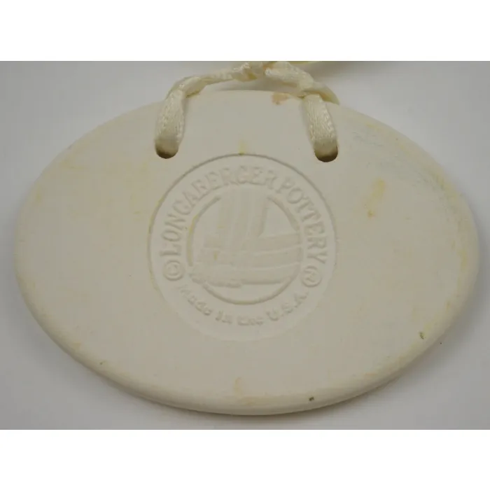 Longaberger Pottery 1999 Baby Basket Tie-On