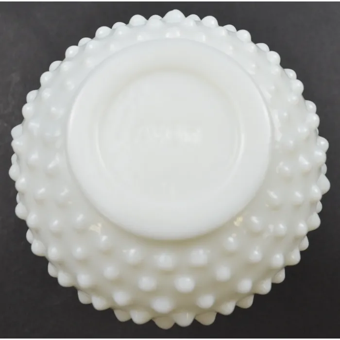 Avon Hobnail Milk Glass Cruet / Cologne Bottle With Stopper - 6" Tall