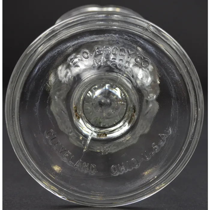 E. O. Brody Glass - Footed Pedestal Vase - M5200 Clear - 9" Tall