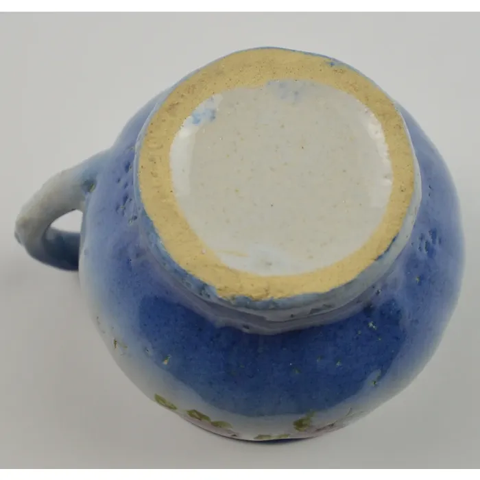Vintage Handmade Cup / Mug - Rose Bush Floral Pattern - 3.75" Tall