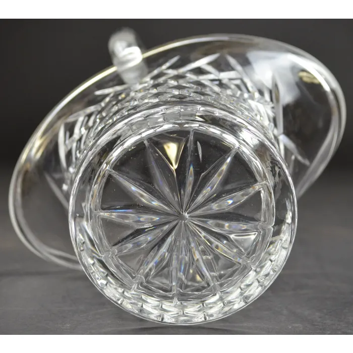 Galway Irish Crystal Basket - Diamond Pattern - Czech Republic