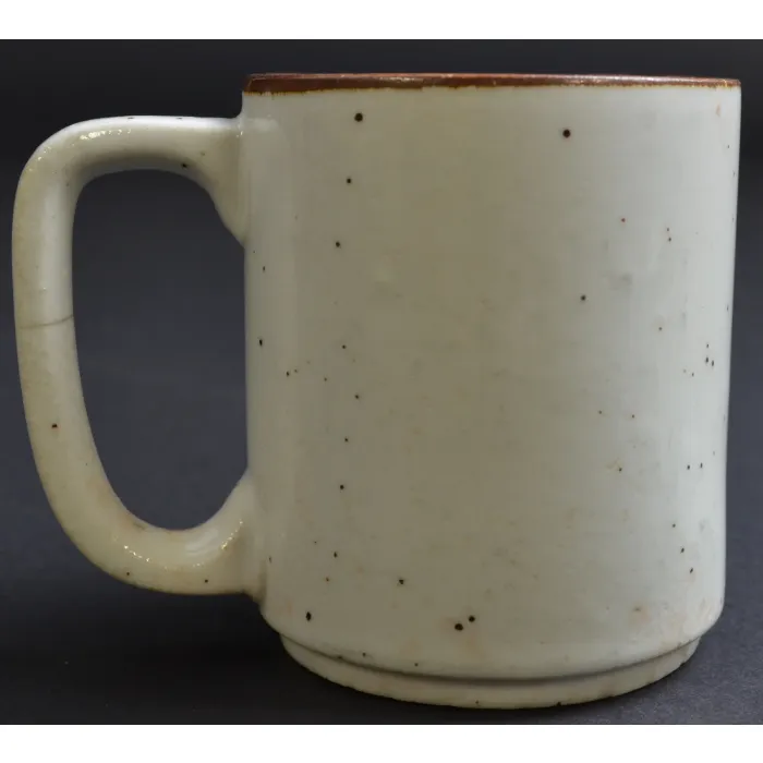 Hand Painted Floral Pattern Coffee Mug - Pottery - 3.5" Tall