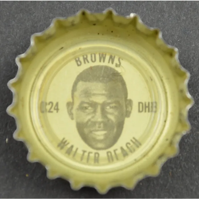 Coca Cola NFL Bottle Cap - Cleveland Browns - Walter Beach - Coke King Size