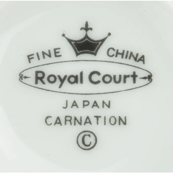 Royal Court - Carnation Pattern - Flat Cup Saucer