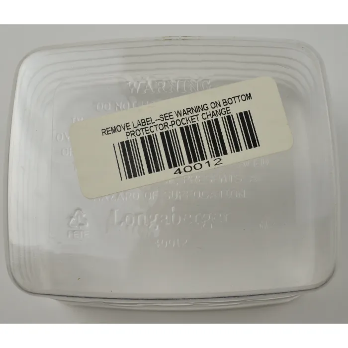 Longaberger Pocket Change Basket Protector - 2.125" Tall