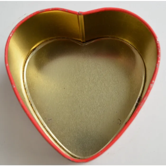 Enesco Heart Shaped & Butterfly Pattern Decorative Tin - 1.875" Tall