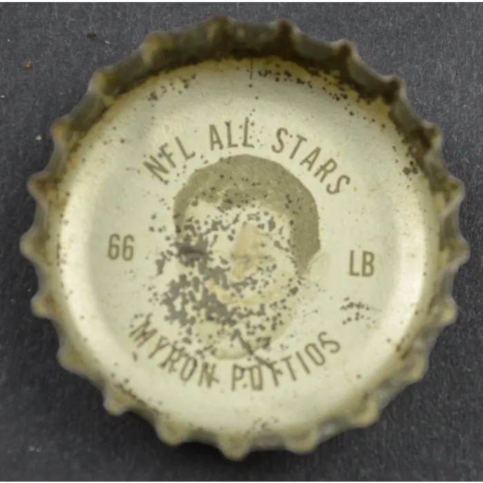 Coca Cola NFL All Stars King Size Bottle Cap - Pittsburgh Steelers Myron Pottios