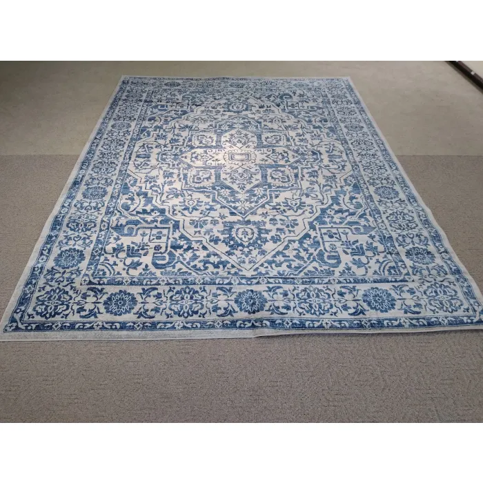Safavieh Brentwood Handmade Tufted Polypropylene Navy Blue / Light Gray - Rectangle 10ft x 13ft