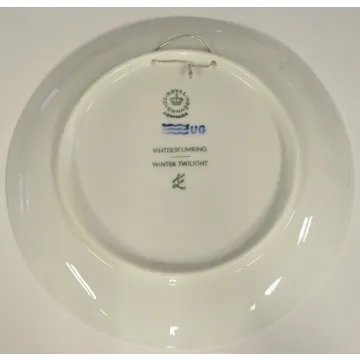 Royal Copenhagen Porcelain Christmas Collector Plate - Winter Twilight 1974