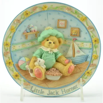 Cherished Teddies Little Jack Horner - I'm Plum Happy You're My Friend - Plate