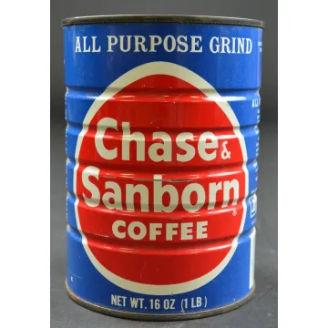 Chase & Sanborn All Purpose Grind 1 lb. Coffee Tin - 5.5 Tall