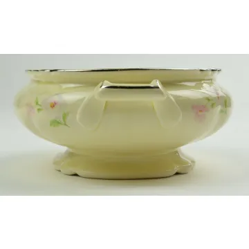 Homer Laughlin - Virginia Rose - Fluffy Rose VR128 - Covered Vegetable Bowl